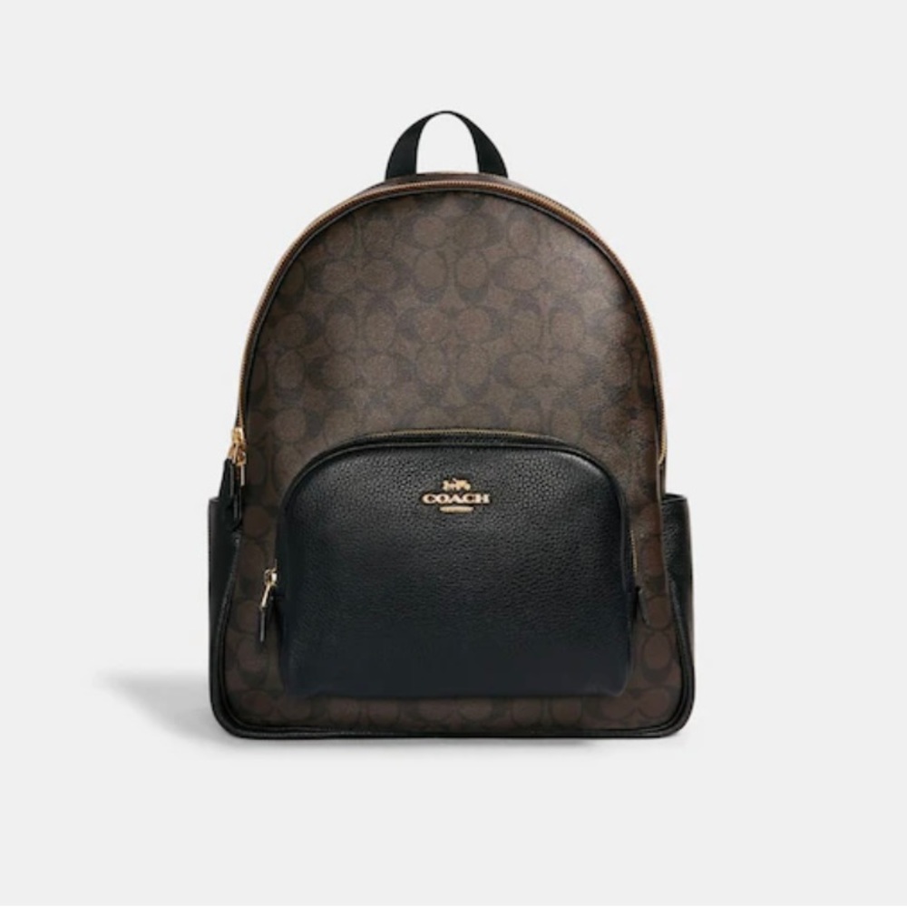 Large Court Backpack In Signature Canvas